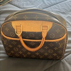Louis Vuitton Brown and Tan Monogram Satchel